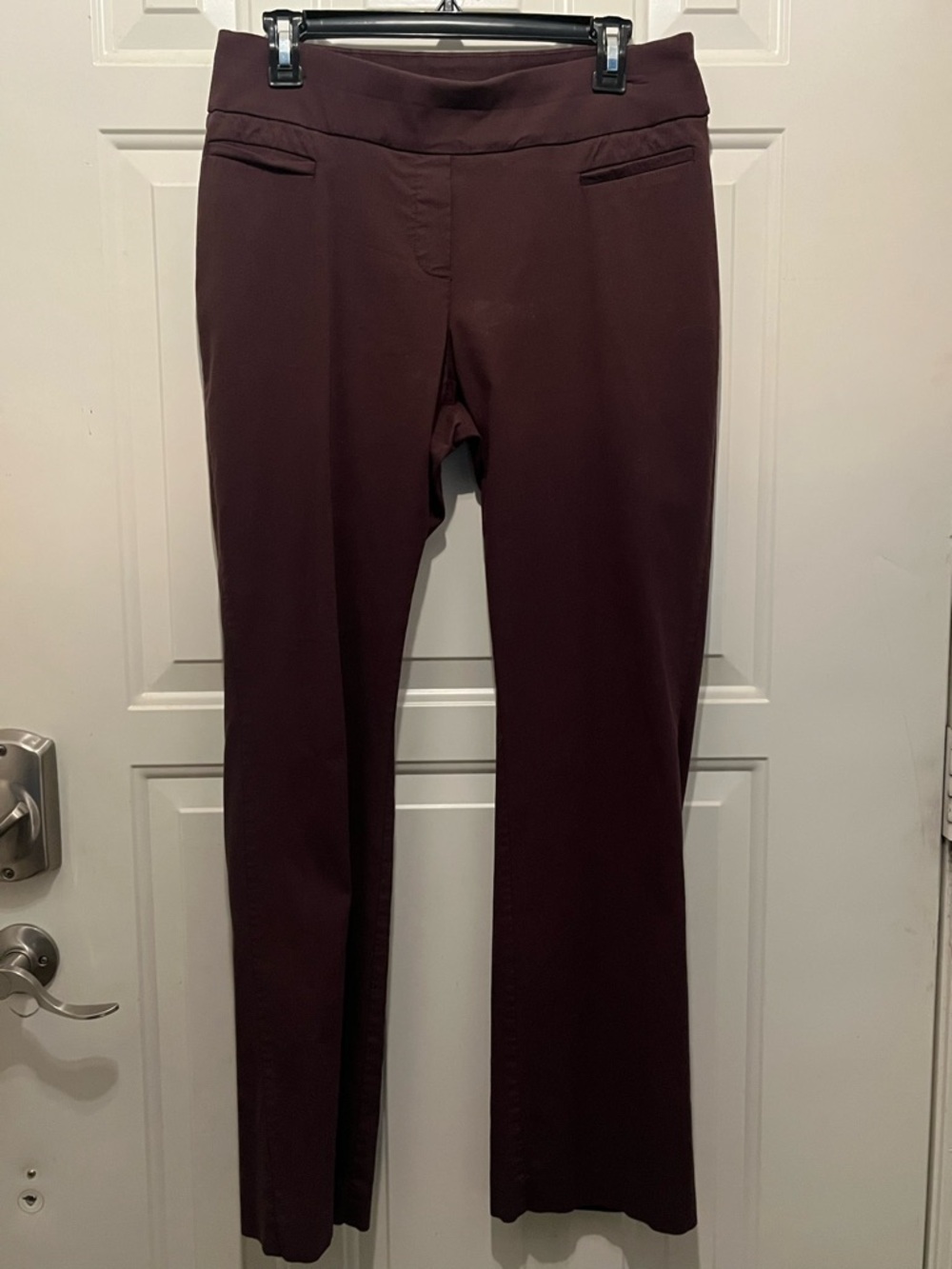 Apt. 9 Pull On Straight Leg Pants in Dark Brown